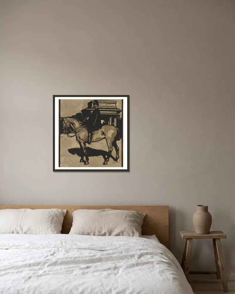 Der Polizist von William Nicholson gerahmt an einer Wand