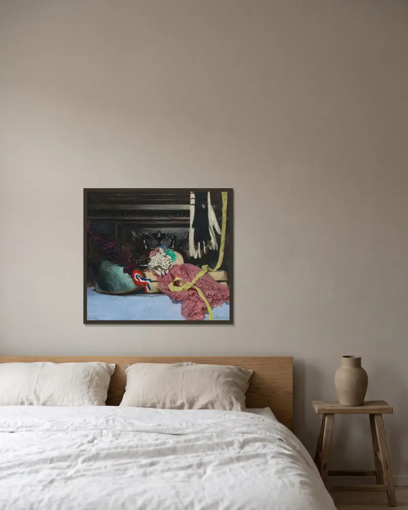 Souvenirs av William Nicholson inramad på en vägg
