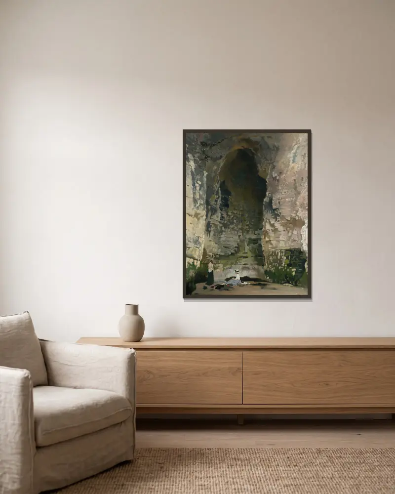 Digby Cave Nr. 1 von William Orpen gerahmt an einer Wand