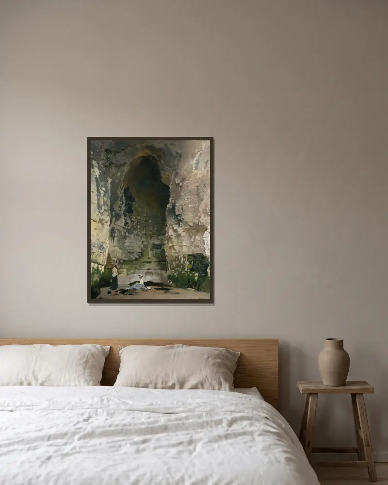 Digby Cave Nr. 1 von William Orpen gerahmt an einer Wand