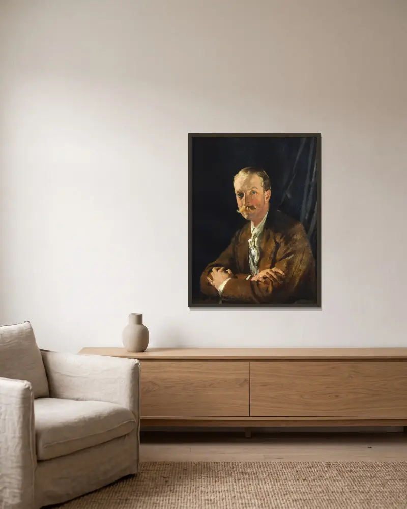 Fourth Marquis Of Headfort av William Orpen inramad på en vägg