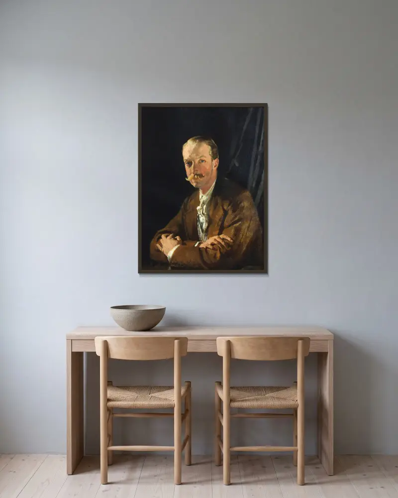 Fourth Marquis Of Headfort av William Orpen inramad på en vägg