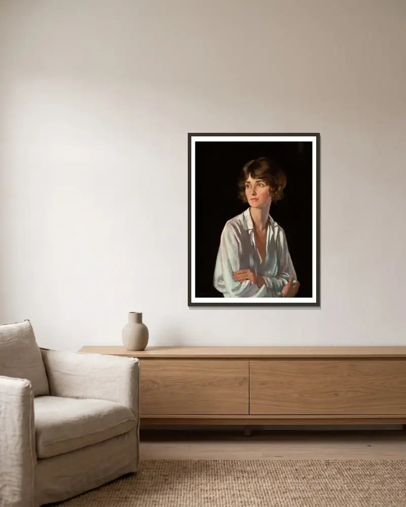 Lady Marriott, William Orpen v rámu na stěně