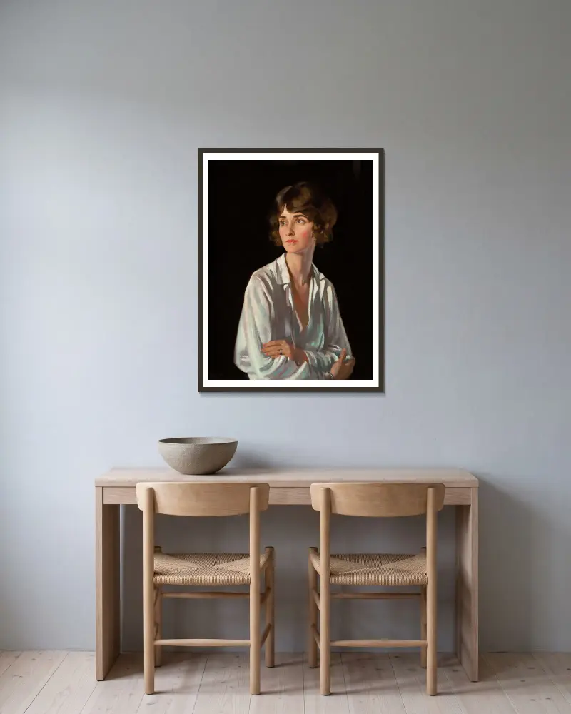 Lady Marriott, William Orpen v rámu na stěně