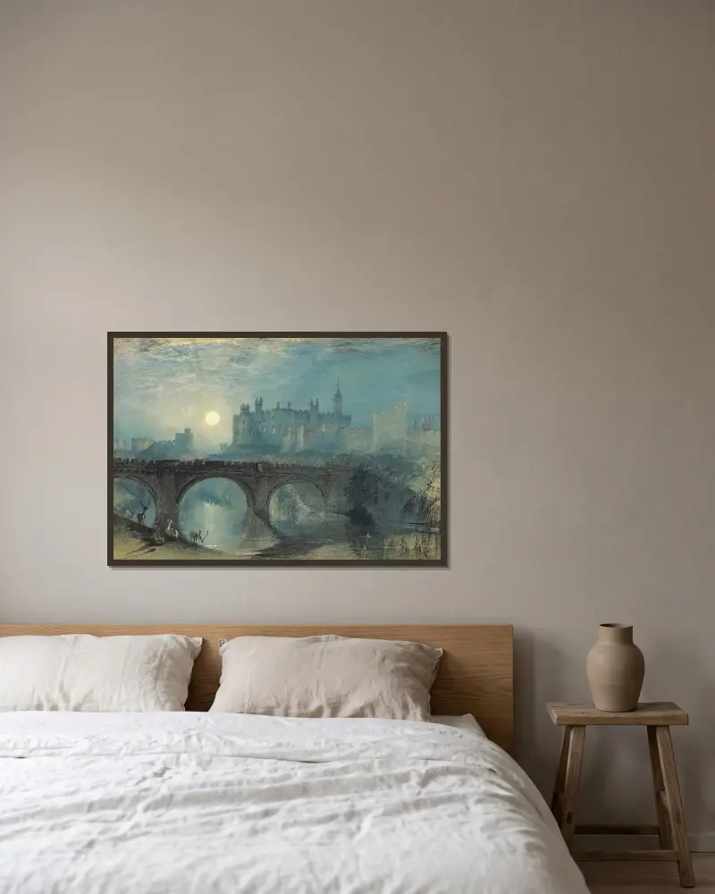 Zamek Alnwick, Joseph Mallord William Turner w ramie na ścianie