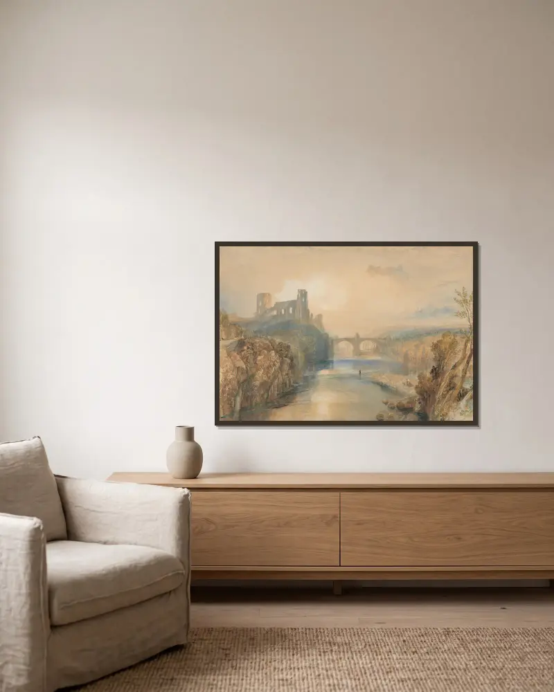 Barnard Castle, Joseph Mallord William Turner v rámu na stěně