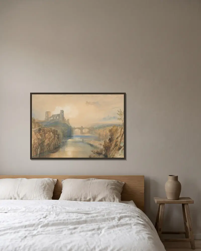Barnard Castle, Joseph Mallord William Turner v rámu na stěně