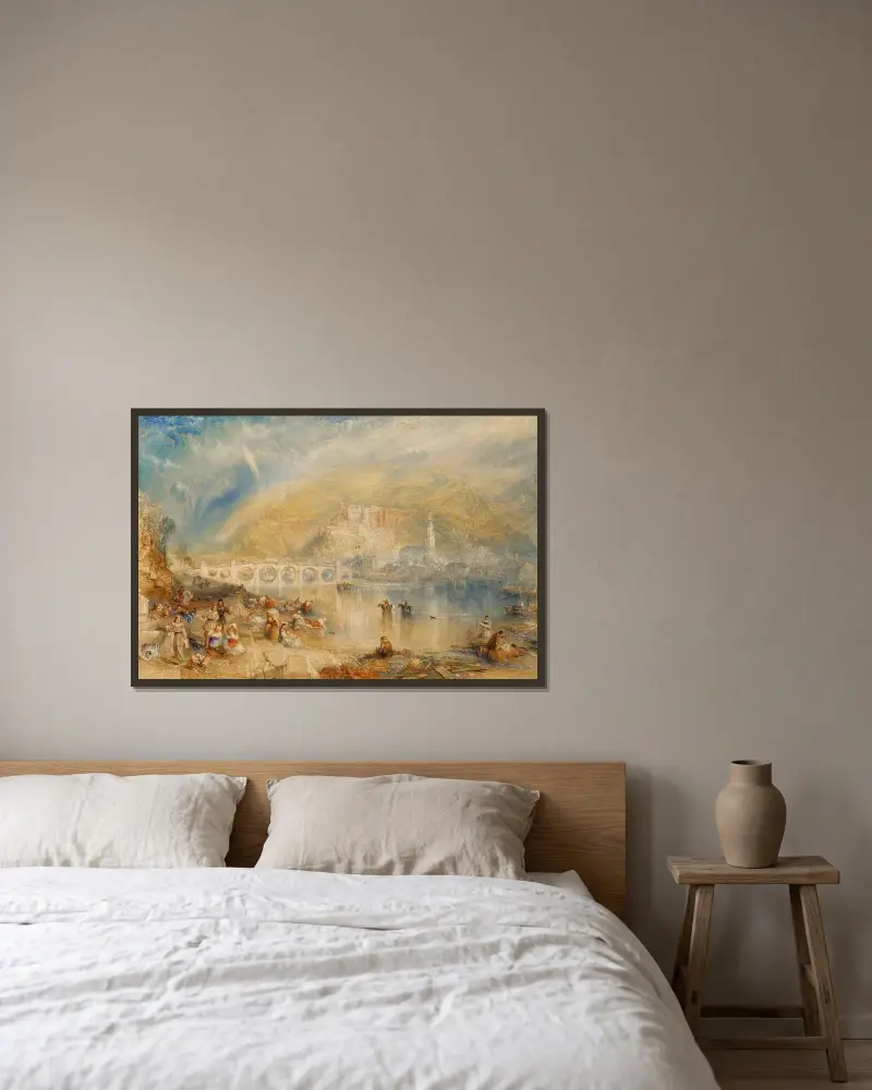 Heidelberg z tęczą, Joseph Mallord William Turner w ramie na ścianie