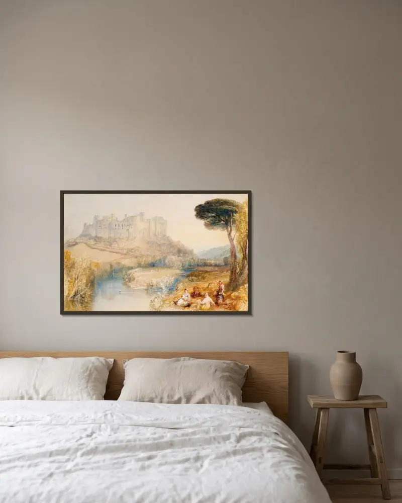 Ludlow Castle, Shropshire von Joseph Mallord William Turner gerahmt an einer Wand