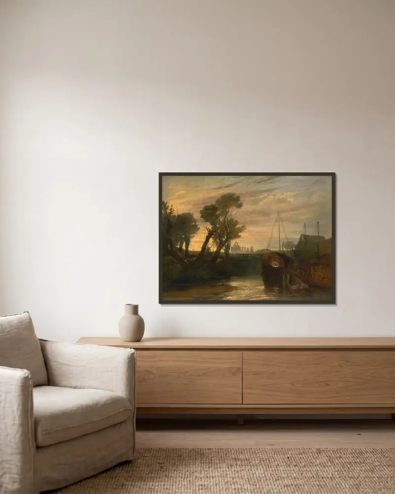 Newark Abbey, Joseph Mallord William Turner w ramie na ścianie