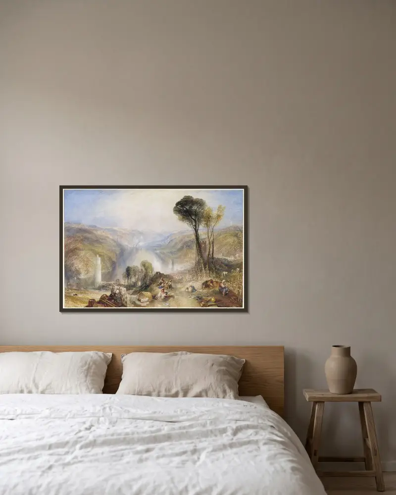 Oberwesel, Joseph Mallord William Turner v rámu na stěně