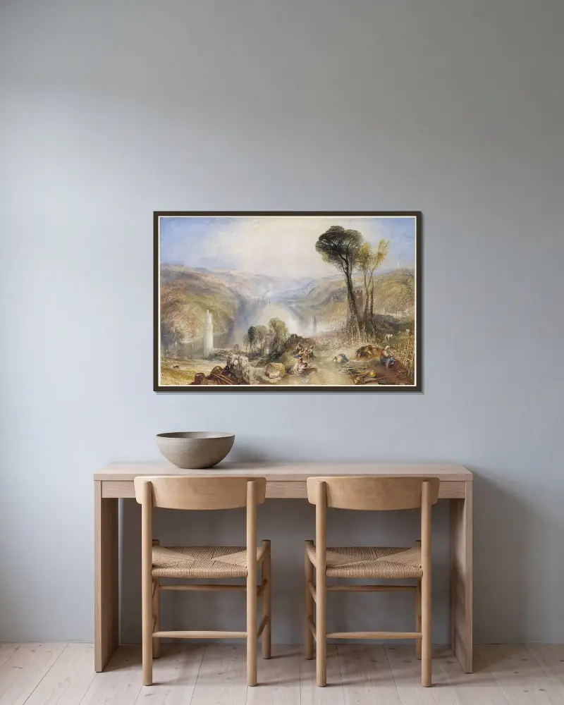 Oberwesel, Joseph Mallord William Turner v rámu na stěně