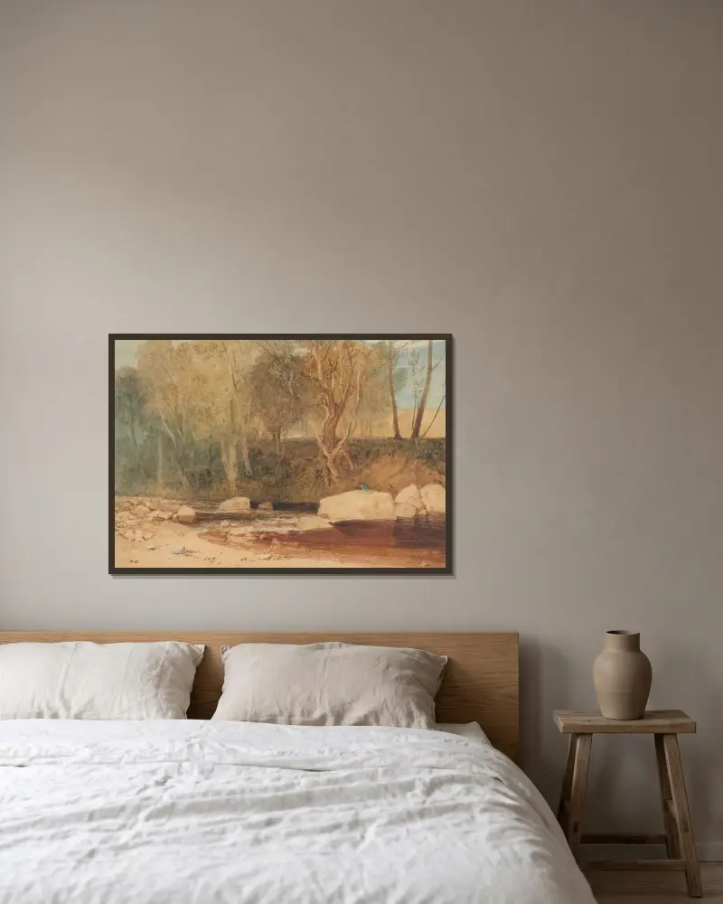 An der Washburn von Joseph Mallord William Turner gerahmt an einer Wand