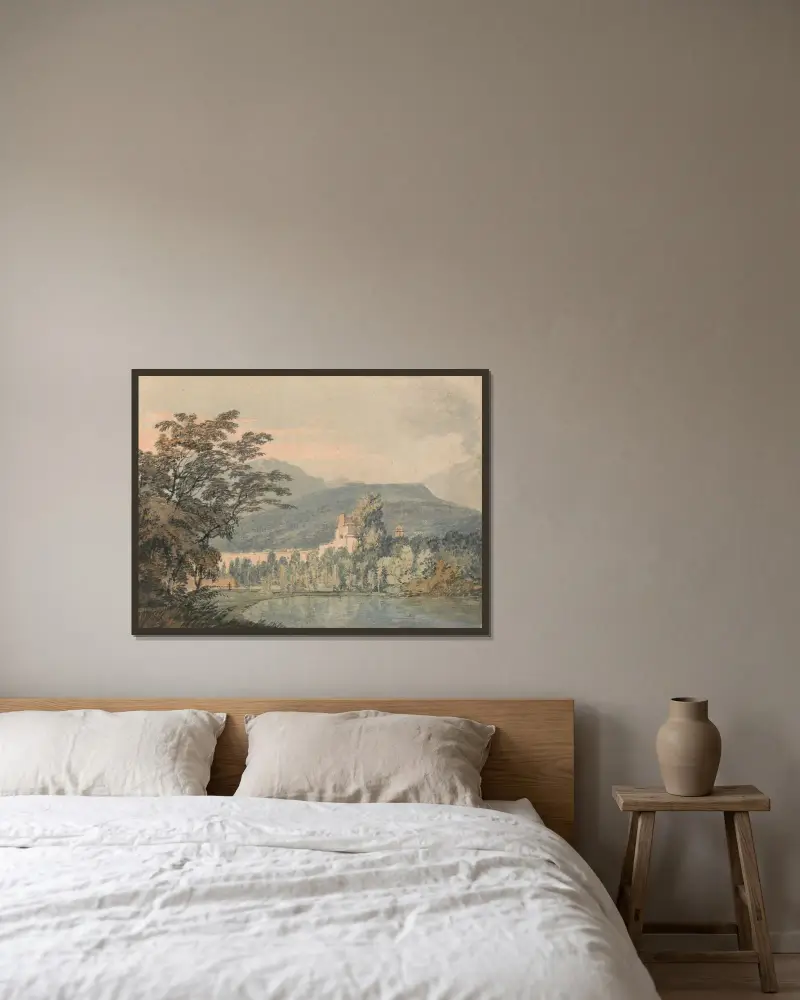 Vila sir Williama Hamiltona, Joseph Mallord William Turner v rámu na stěně