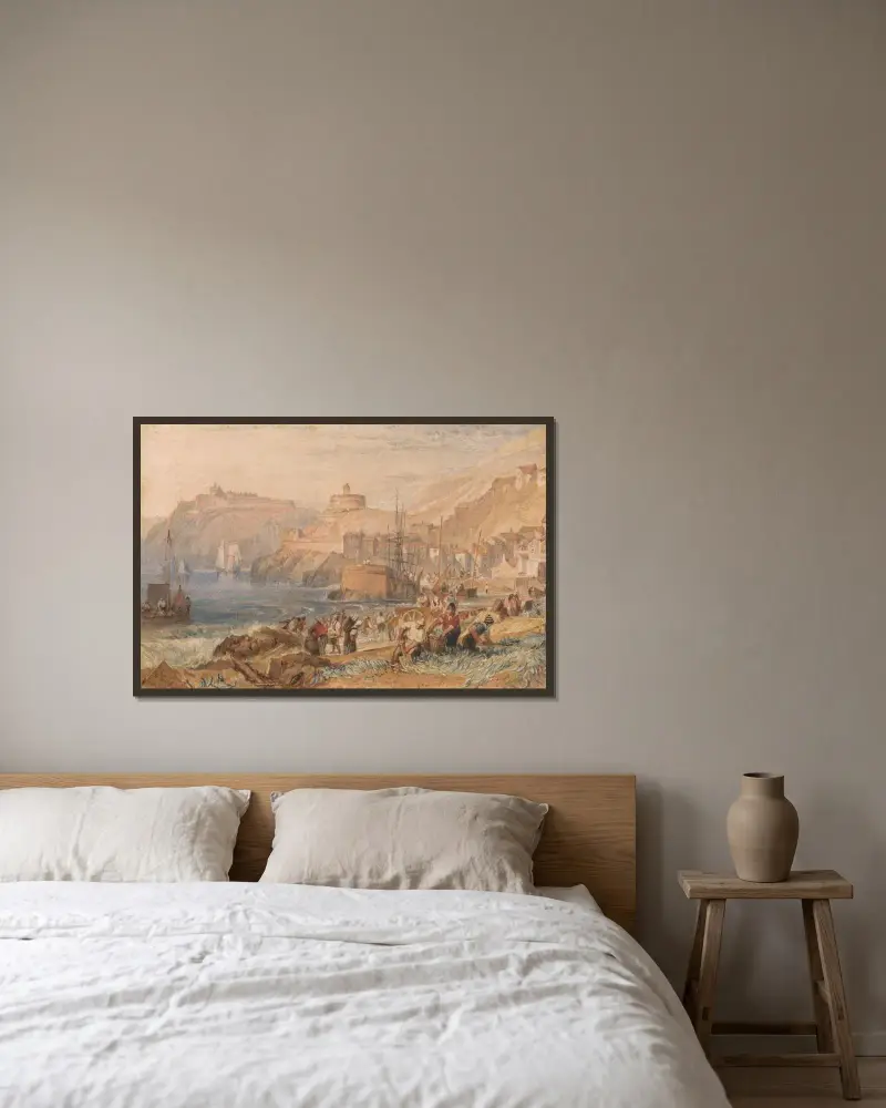 St. Mawes, Cornwall, Joseph Mallord William Turner v rámu na stěně