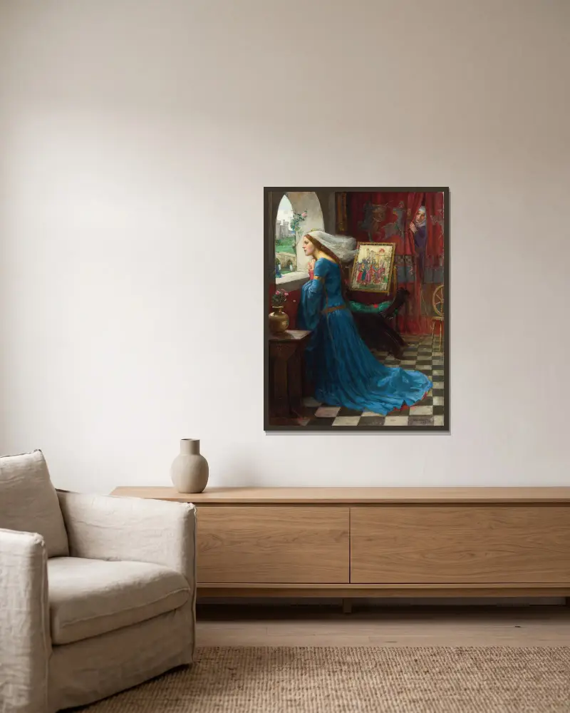 Fair Rosamund von John William Waterhouse gerahmt an einer Wand