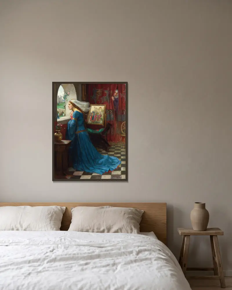 Fair Rosamund von John William Waterhouse gerahmt an einer Wand