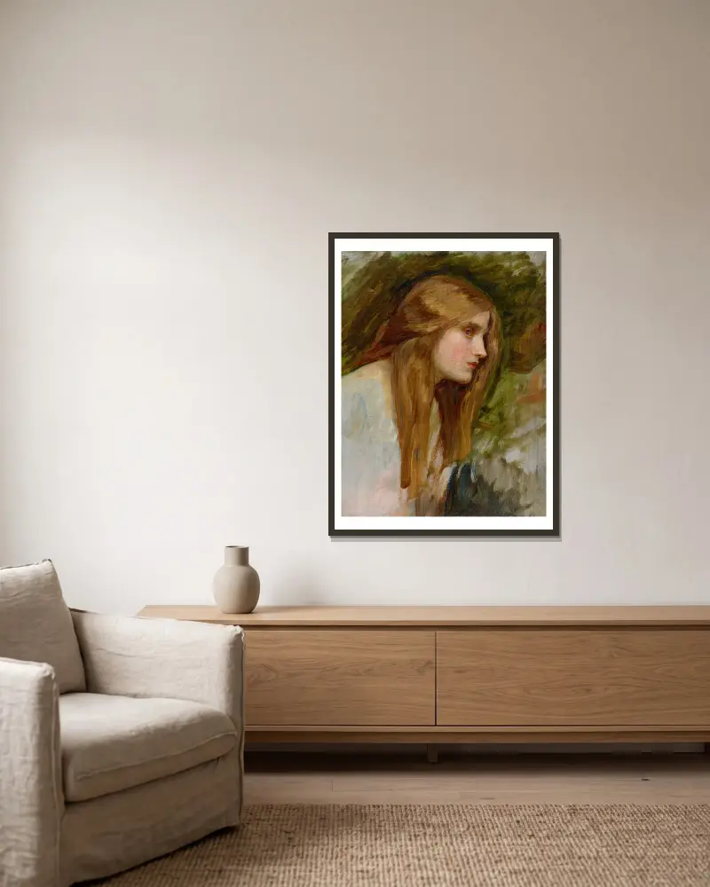 Phyllis – Nr. 2, John William Waterhouse v rámu na stěně