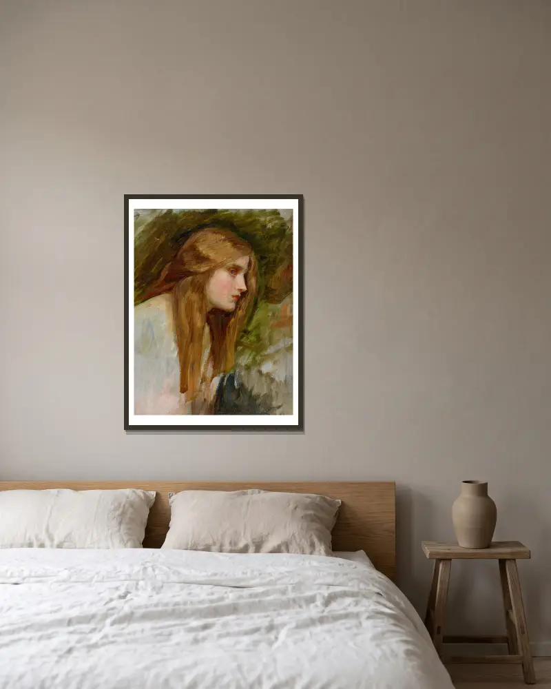 Phyllis – Nr. 2, John William Waterhouse v rámu na stěně