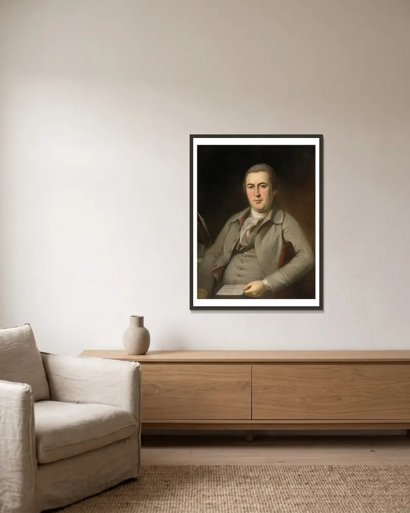Benjamin Harrison, Sr., Charles Willson Peale v rámu na stěně