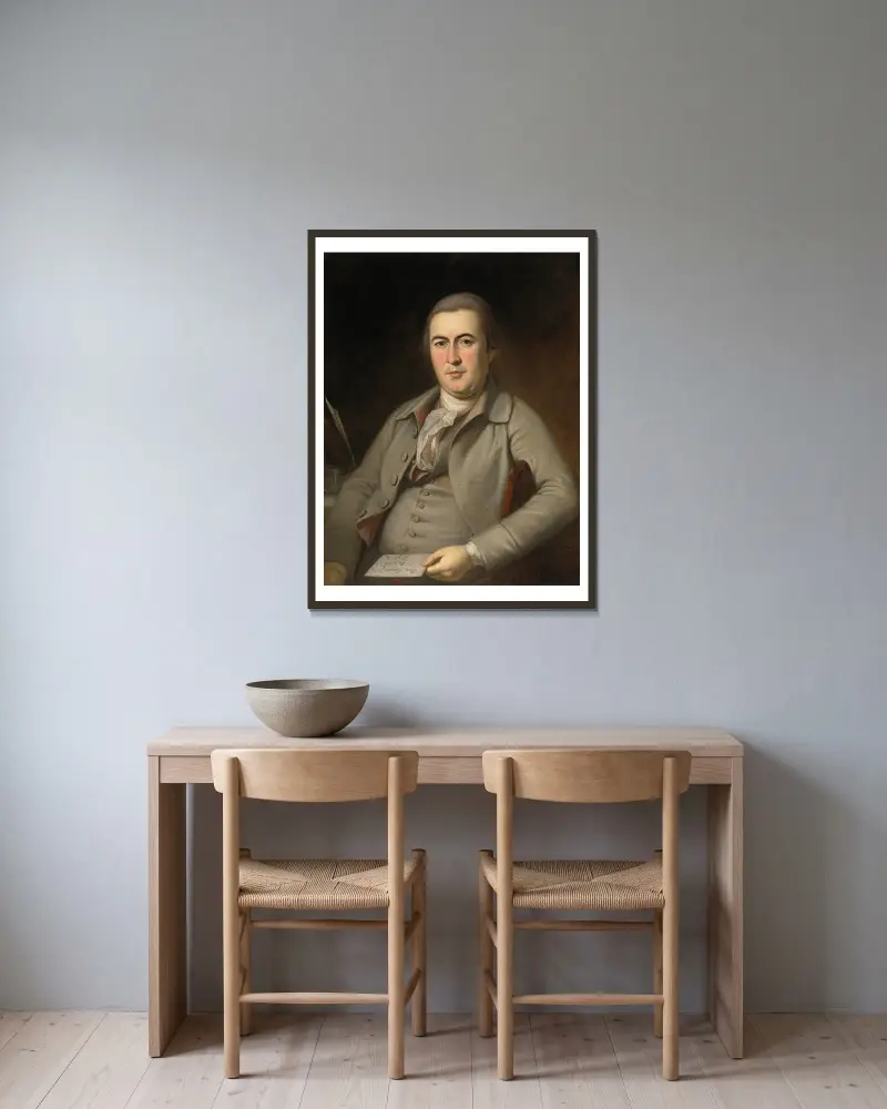 Benjamin Harrison, Sr., Charles Willson Peale v rámu na stěně