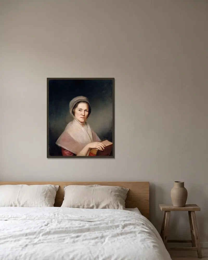 Eleanor Miller (Mrs. Francis Bailey) von Charles Willson Peale gerahmt an einer Wand