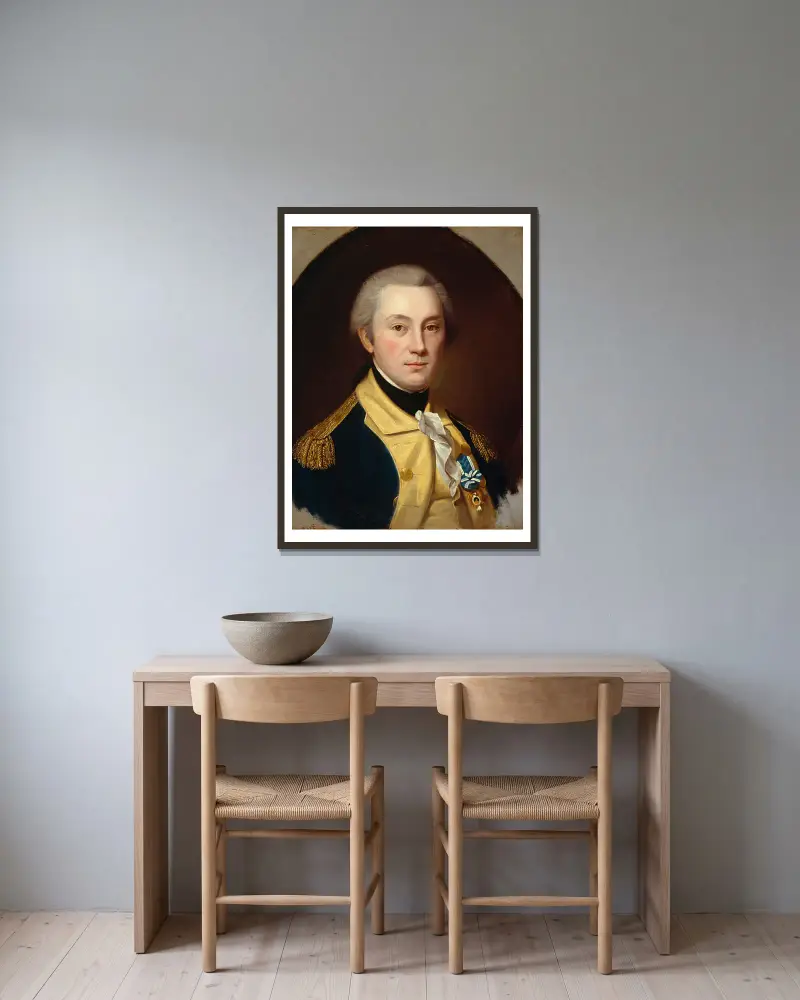General William North von Charles Willson Peale gerahmt an einer Wand