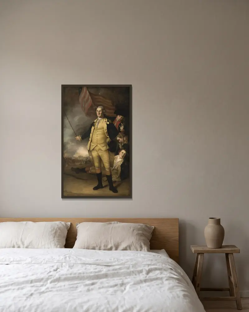 George Washington w bitwie pod Princeton, Charles Willson Peale w ramie na ścianie