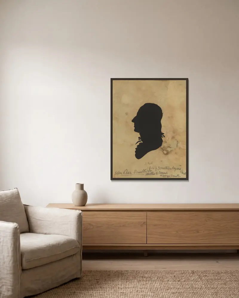 JRS von Charles Willson Peale gerahmt an einer Wand