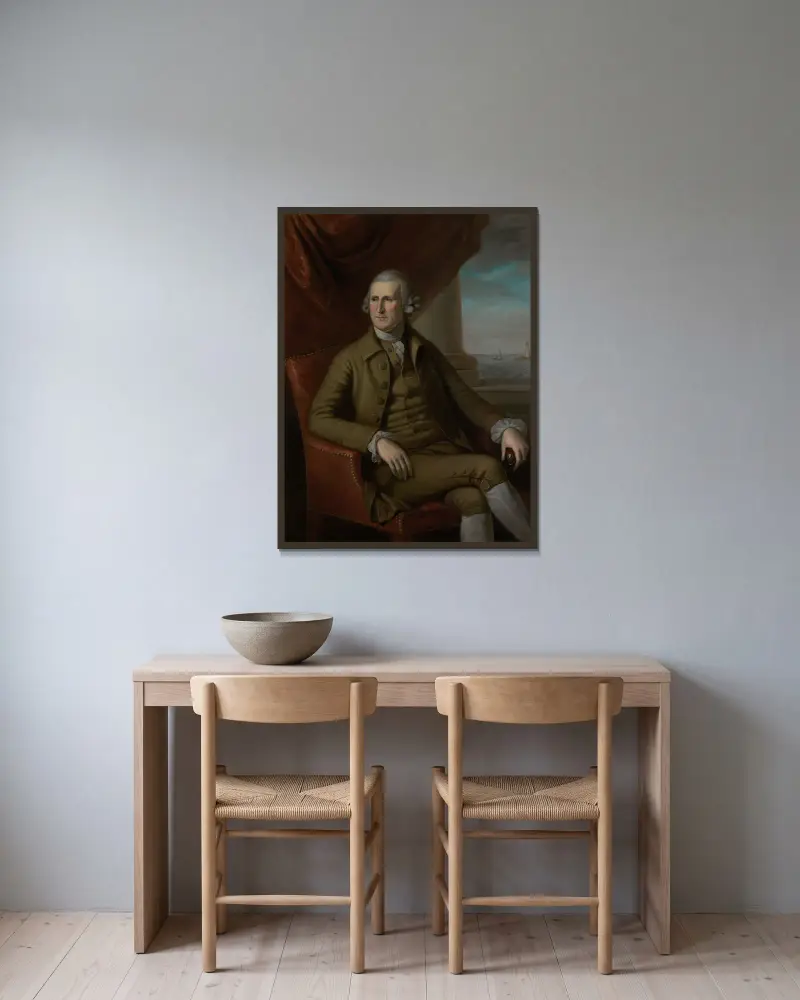 Thomas Willing von Charles Willson Peale gerahmt an einer Wand