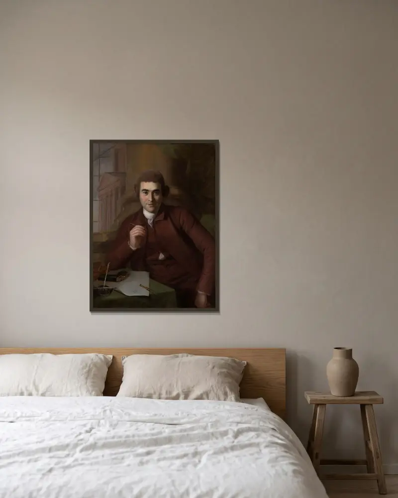 William Buckland von Charles Willson Peale gerahmt an einer Wand