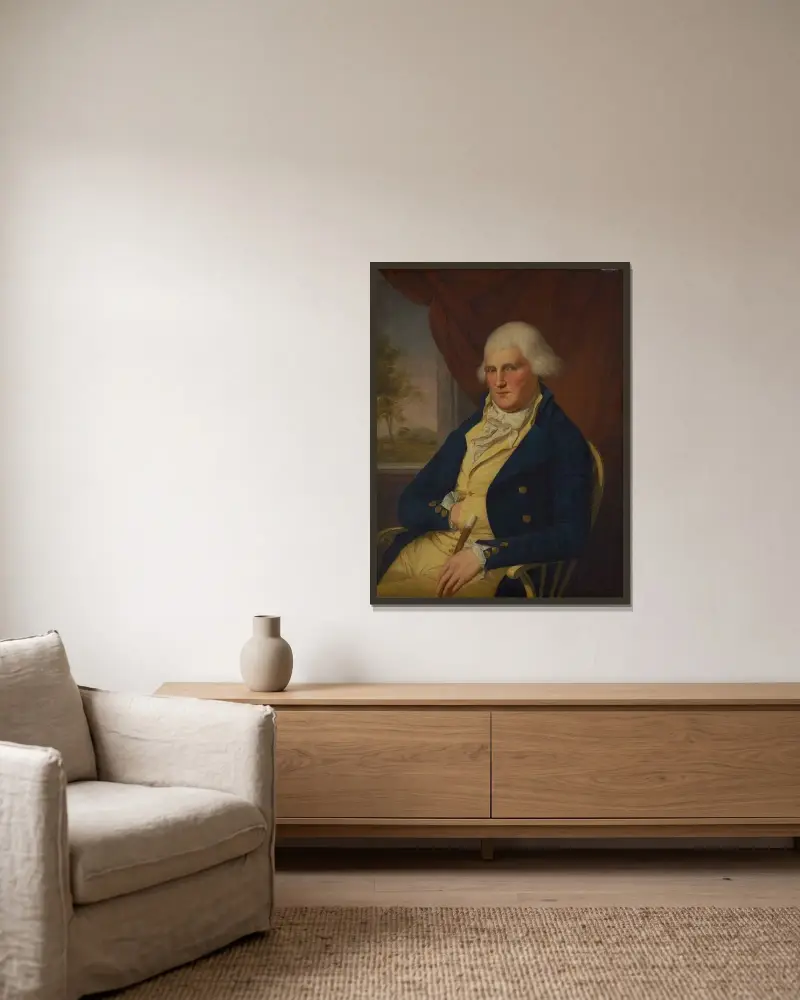 William Whetcroft von Charles Willson Peale gerahmt an einer Wand
