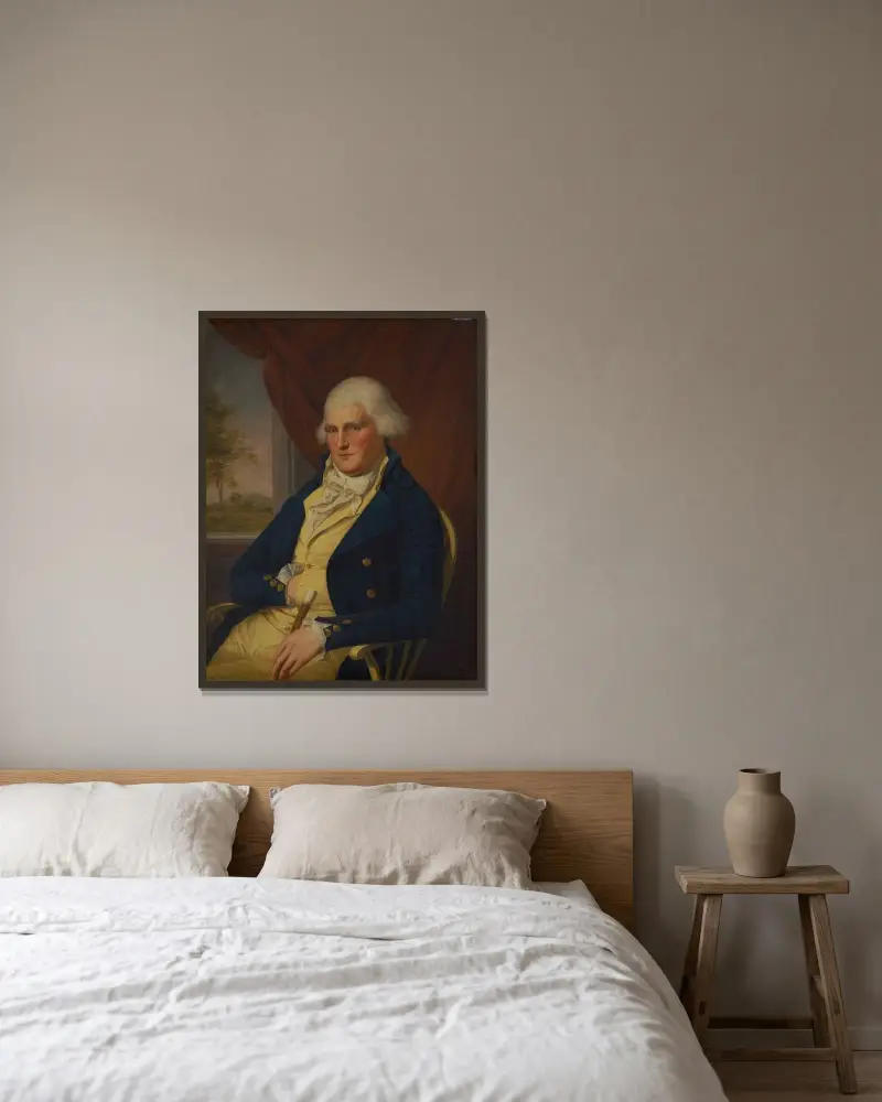 William Whetcroft von Charles Willson Peale gerahmt an einer Wand