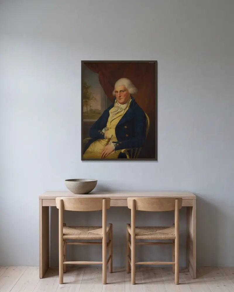 William Whetcroft von Charles Willson Peale gerahmt an einer Wand