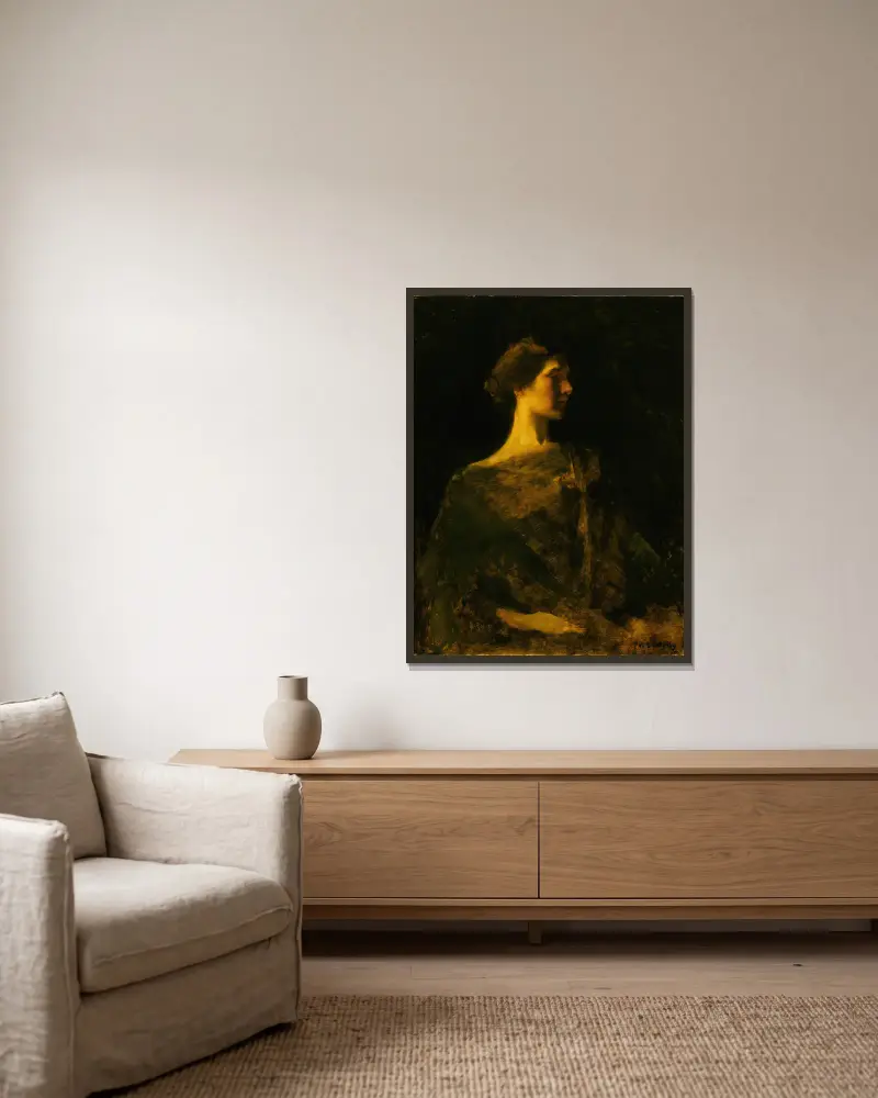 Alma, Thomas Wilmer Dewing v rámu na stěně