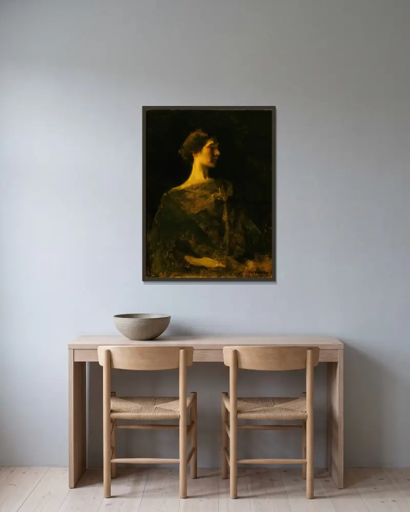 Alma, Thomas Wilmer Dewing v rámu na stěně
