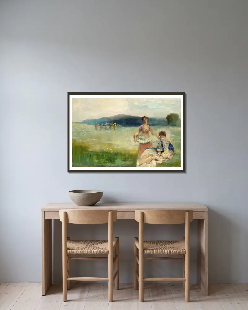 Jaro, Thomas Wilmer Dewing v rámu na stěně