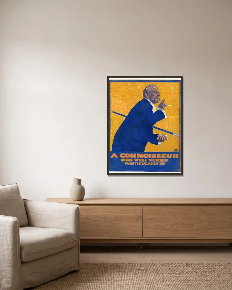 Ein Kenner von Winold Reiss gerahmt an einer Wand