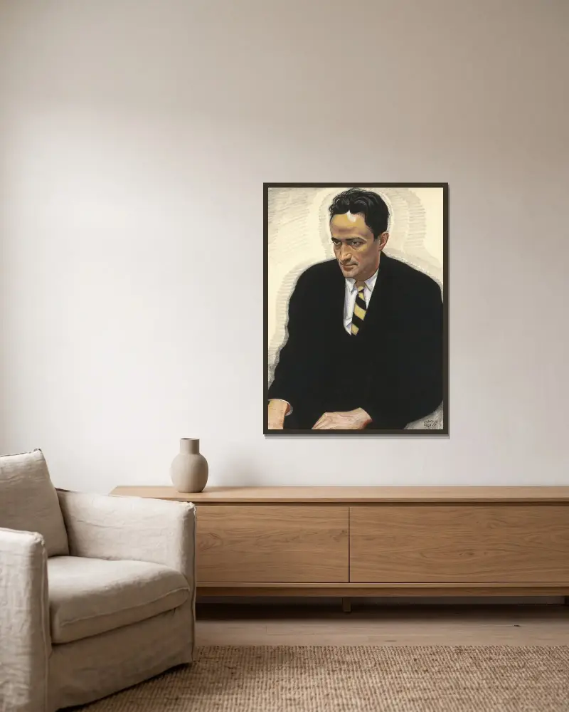 Jean Toomer von Winold Reiss gerahmt an einer Wand