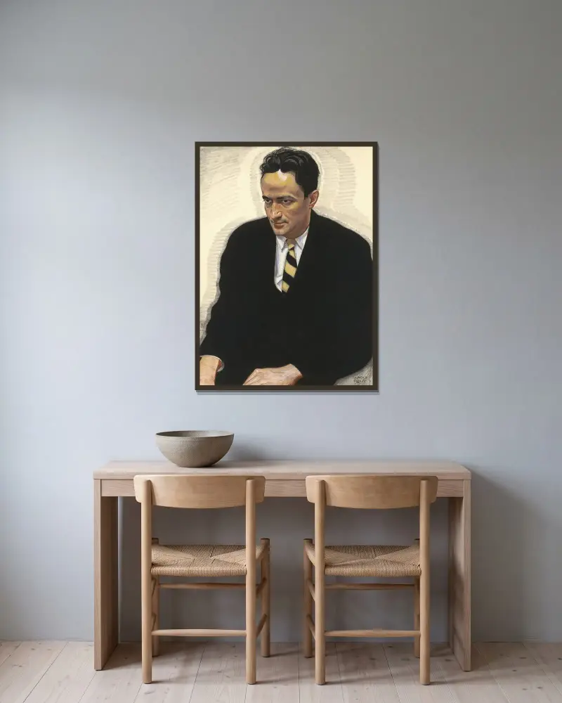 Jean Toomer von Winold Reiss gerahmt an einer Wand