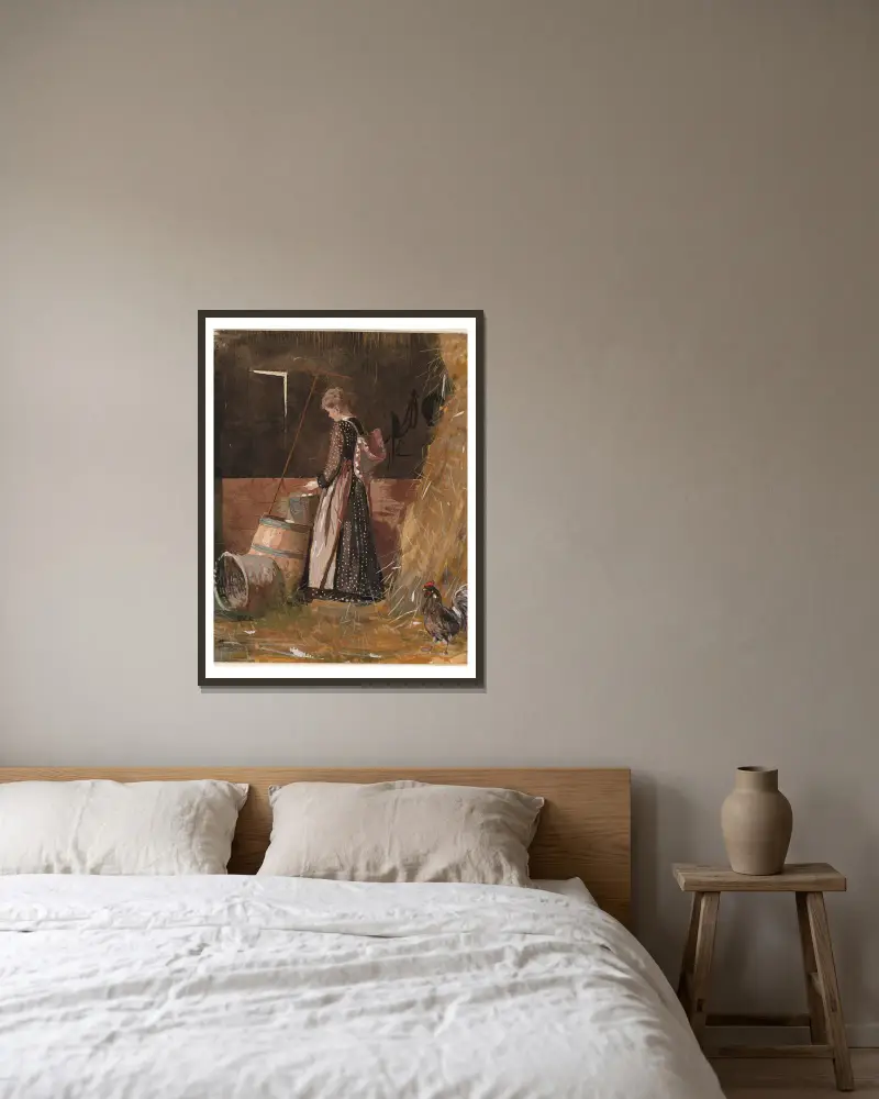 Frische Eier von Winslow Homer gerahmt an einer Wand