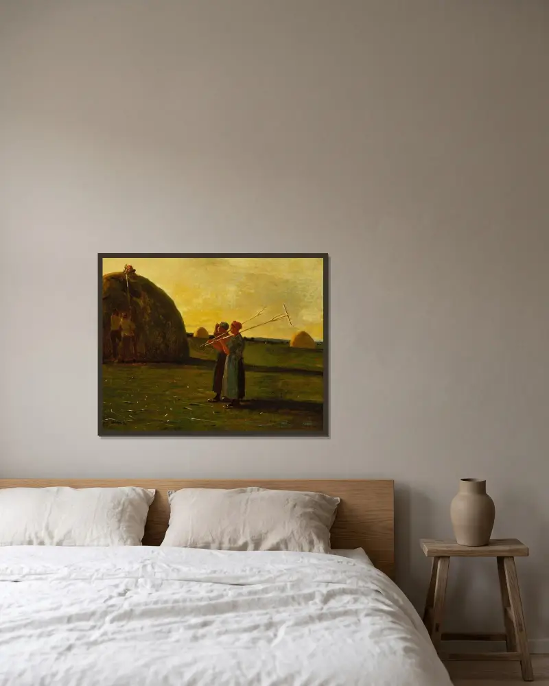 Sběrači sena, Winslow Homer v rámu na stěně