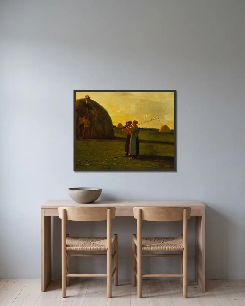 Sběrači sena, Winslow Homer v rámu na stěně