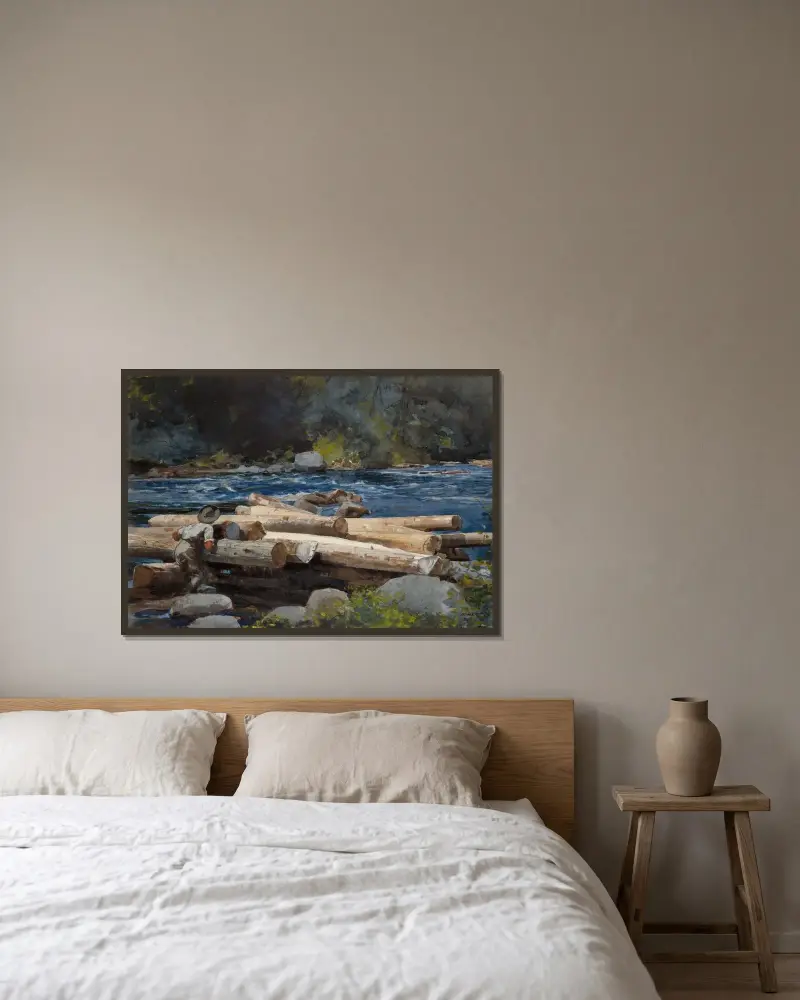 Rzeka Hudson, Winslow Homer w ramie na ścianie