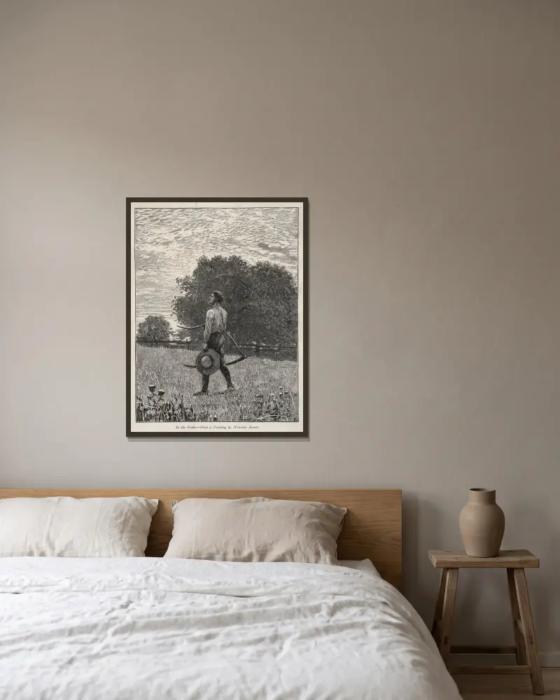 Na polach, Winslow Homer w ramie na ścianie