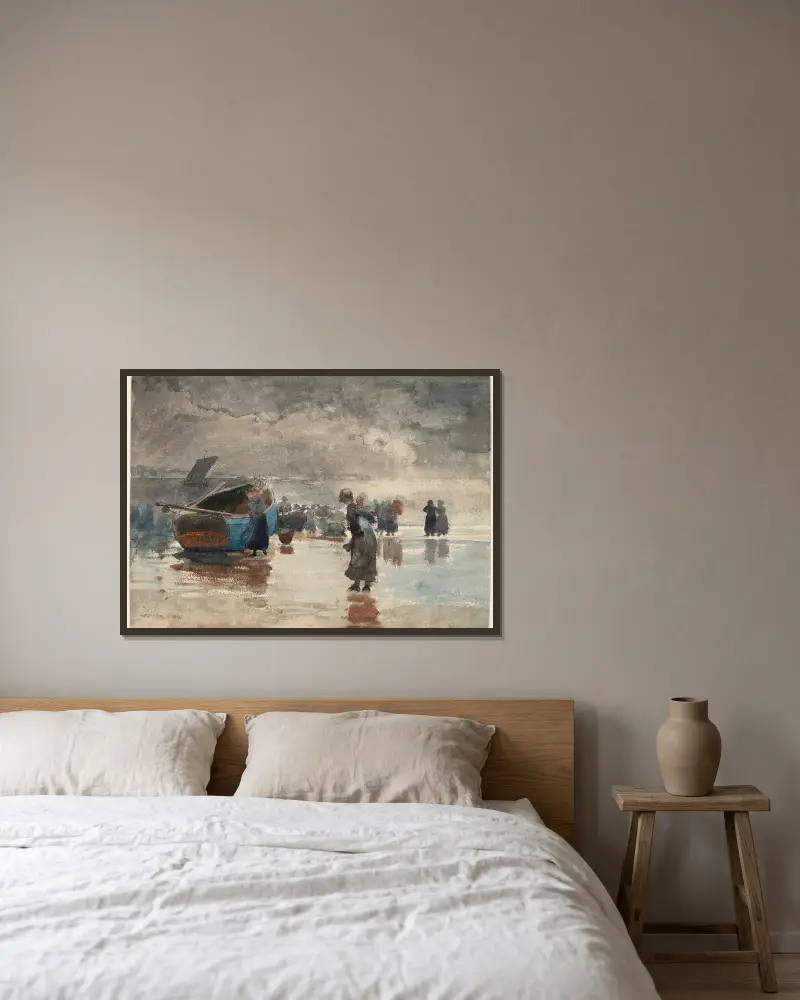 Na piasku, Winslow Homer w ramie na ścianie