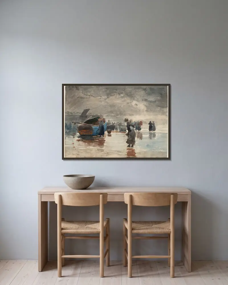 Na piasku, Winslow Homer w ramie na ścianie