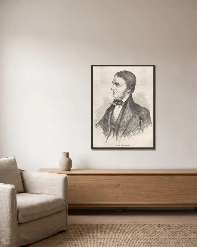 Ralph Waldo Emerson, Winslow Homer w ramie na ścianie
