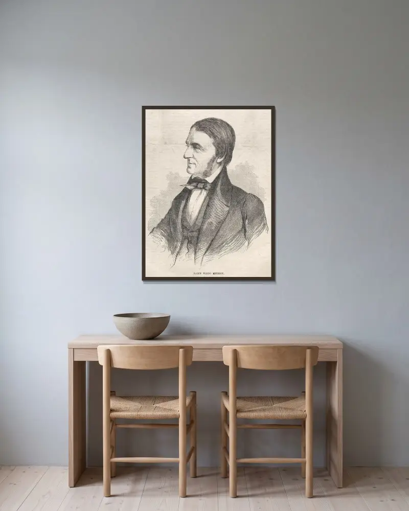 Ralph Waldo Emerson, Winslow Homer w ramie na ścianie