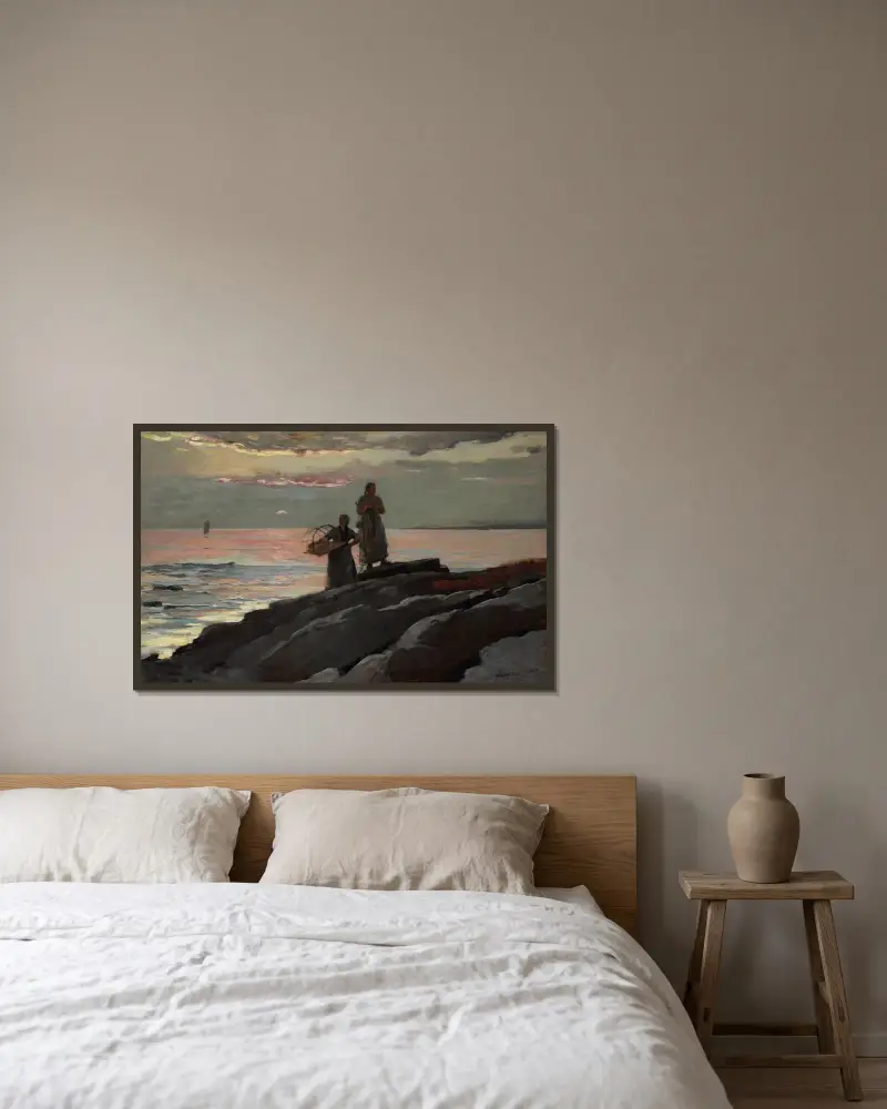 Saco Bay, Winslow Homer w ramie na ścianie